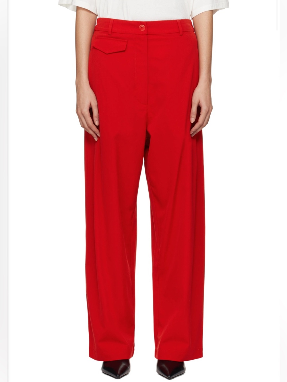 Cordera Red Tailoring Pocket Trousers